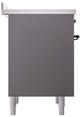 Ilve® Nostalgie II Series 36" Matte Graphite Pro Style Induction Range-4