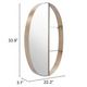 Zuo® Latitude Antique Bronze Mirror -4