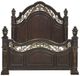 Homelegance® Catalonia Dark Cherry Queen Poster Bed-2