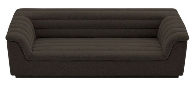 Meridian Furniture Cascade Brown Boucle Fabric Sofa-1