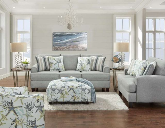 Fusion Furniture Jitterbug Flax Gray Sofa-1