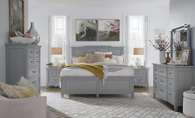 Magnussen Home® Glenbrook Pebble Complete Queen Panel Bed-1
