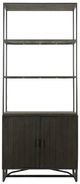 Moe's Home Collection Sierra Black Bookshelf-1