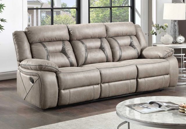 Steve Silver Co. Tyson Gray Manual Reclining Sofa-2