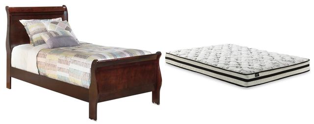 Sierra Sleep® by Ashley® Alisdair 2-Piece Hybrid Twin Sleigh Bed Set-0