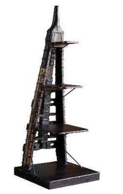 Jaipur Furniture Wdn Brown Old World Ox Cart Bookcase-0