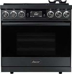Dacor® 36" Graphite Stainless Pro Style Dual Fuel Range-3