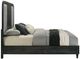 New Classic® Home Furnishings Skyline Onyx Black Eastern King Panel Bed-3