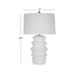 Bassett Mirror Hess Matte White Table Lamp-2