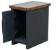 Legends Home Essex Whiskey Square Side Table with Black Base-4