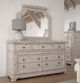 American Woodcrafters 1910 Providence White Mirror-0