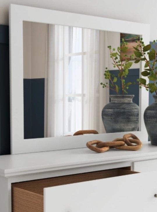 Signature Design by Ashley® Bostwick Shoals White Bedroom Mirror-2