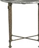 A.R.T. Furniture® Roberti Gray End Table with Bronze Base-1