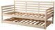 Kodiak Furniture Boho Linen Stone/White Twin Daybed with Pop Up and Mattress-3