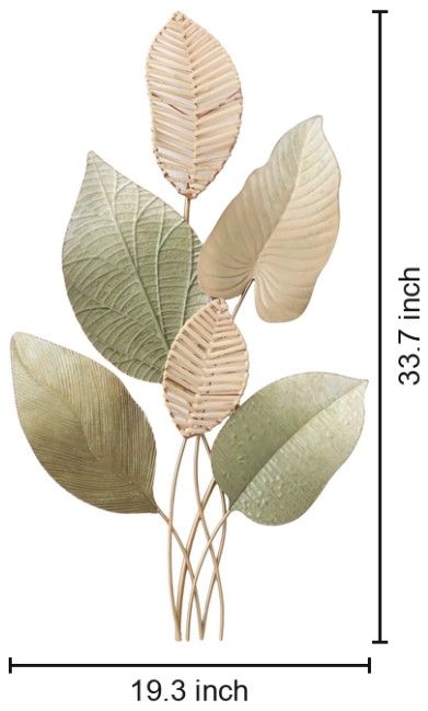 Classy Living Radiant Nature Inspired Leaf Wall Decor-2
