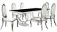 Coaster® Antoine 7-Piece Rectangular Glass Top Dining Set with Chrome Base-0
