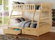 Homelegance® Bartly Natural Pine Youth Twin/Full Storage Bunk Bed-1
