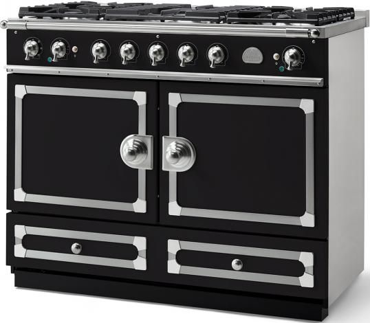 La Cornue CornuFé 110 43" Matte Black Pro Style Dual Fuel Range-1