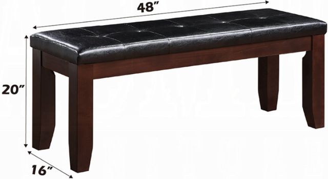 ACME Furniture Urbana Black/Cherry Bench-2