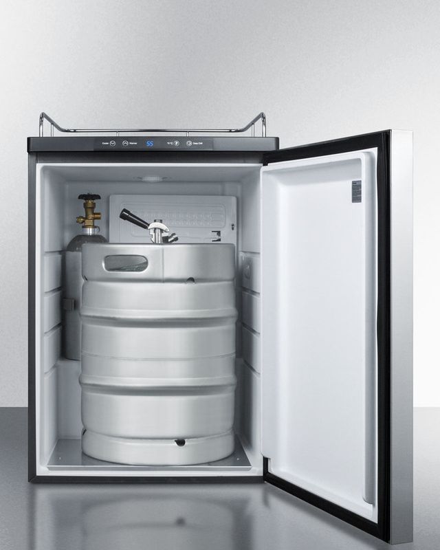 Summit® 5.6 Cu. Ft. Stainless Steel Beer Cooler/Kegerator-3