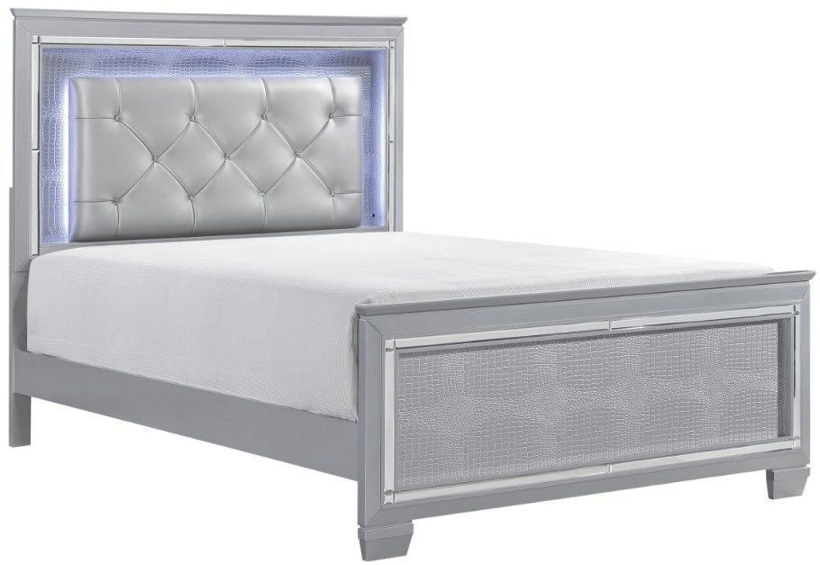 Queen of Allendale さま専用 Lifestyle 8481A Gray Queen Panel Bed | Big Sandy Superstore