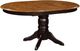 TEI Quinton Pecanl Dining Table with Black Pedestal Base-0