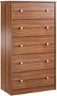 Ameriwood Home Ellwyn Bank Alder 5 Drawer Dresser-1