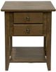 Boulder Creek Furniture Shaker Flagstone 2-Drawer End Table-3