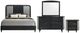 New Classic® Home Furnishings Skyline 4-Piece Onyx Western King Panel Bedroom Set-0