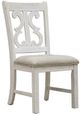 Furniture of America® Auletta 2-Piece Distressed White/Gray Dining Side Chair Set-0