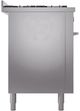 Ilve® Professional Plus II 60" Stainless Steel Pro Style Dual Fuel Range-3
