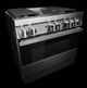 JennAir® NOIR™ 36" Stainless Steel Pro Style Dual Fuel Range-4