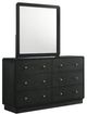 Coaster® Cavelle Black Dresser and Mirror-0