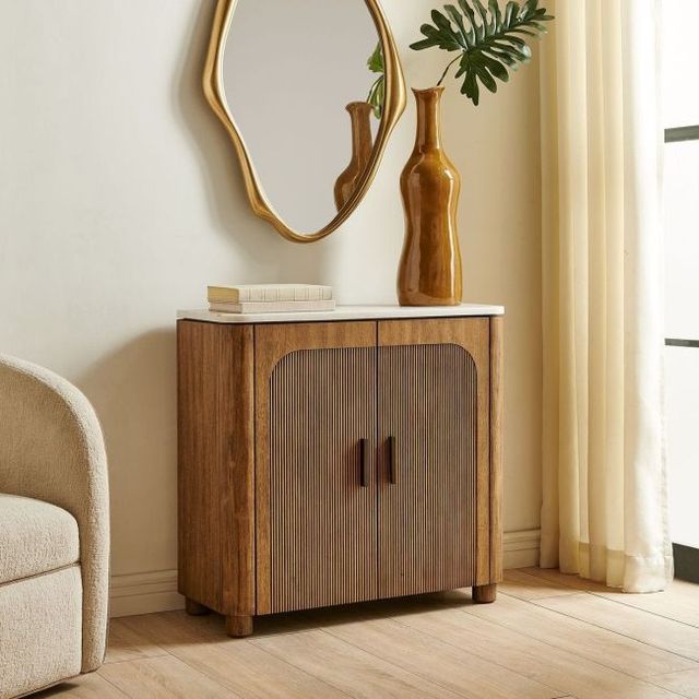 Uttermost® Mebarak Honey/White 2-Door Cabinet-2