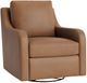 Bassett® Furniture Customizable Scarlett Slope Arm Leather Swivel Glider Chair-0