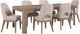 Liberty Furniture South Bend 7-Piece Burnished Clay/Gravel Rectangular Dining Set-0