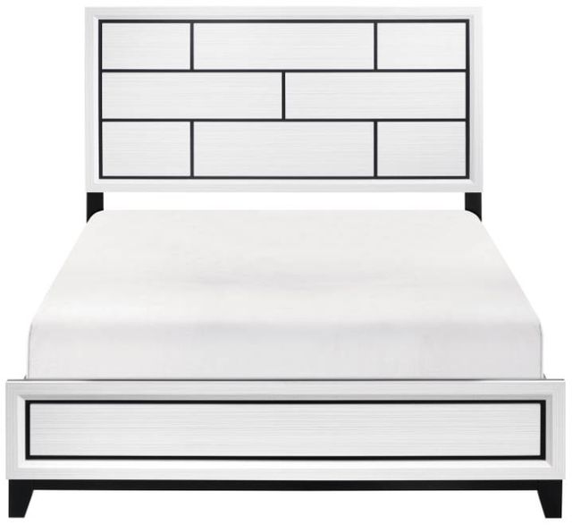 Homelegance® Davi 4-Piece Black/White Queen Bedroom Set-2