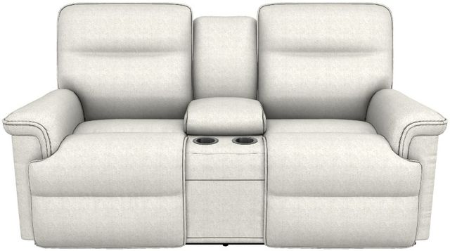 La-Z-Boy® Jay Oatmeal Manual Reclining Loveseat with Console-1