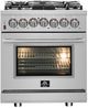 FORNO® Massimo 30" Stainless Steel Pro Style Dual Fuel Range-0