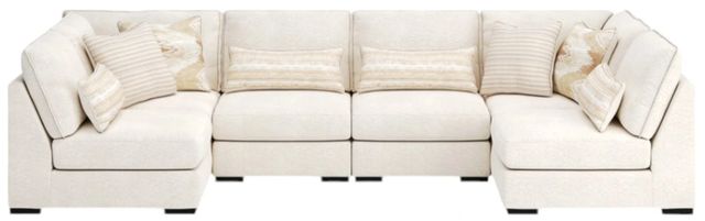Benchcraft® Donelson Creek 6-Piece Vanilla U-Shape Sectional-0