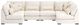 Benchcraft® Donelson Creek 6-Piece Vanilla U-Shape Sectional-0
