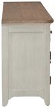 Liberty Furniture Brown/White Fireplace TV Console-3
