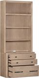 Parker House® Breckenridge Medium Brown 40" Lateral File and Hutch-3