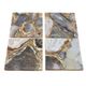 A & B Home 4-Piece Gold/Grey Coaster Set-0
