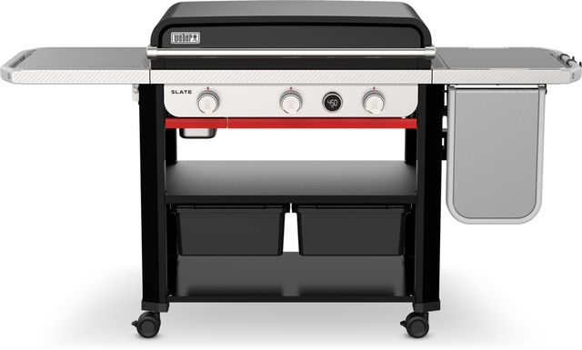 Weber® Slate™ 30" Black Outdoor Freestanding Gas Griddle-0