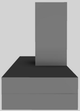 Vent-A-Hood® 48" Gunsmoke Contemporary Wall Mounted Range Hood-1