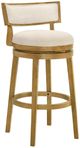 Armen Living Noely Amber Glow/White Barstool-0
