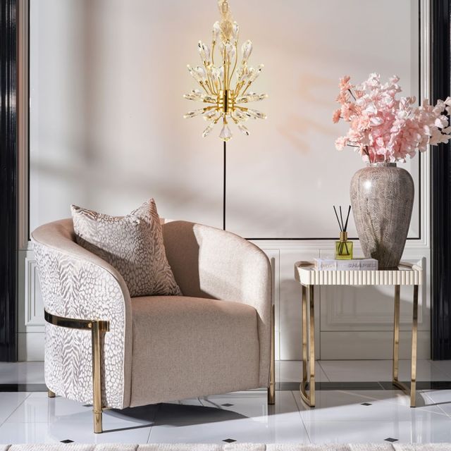 Michael Amini® Astra LED Clear/Gold Small Chandelier-1