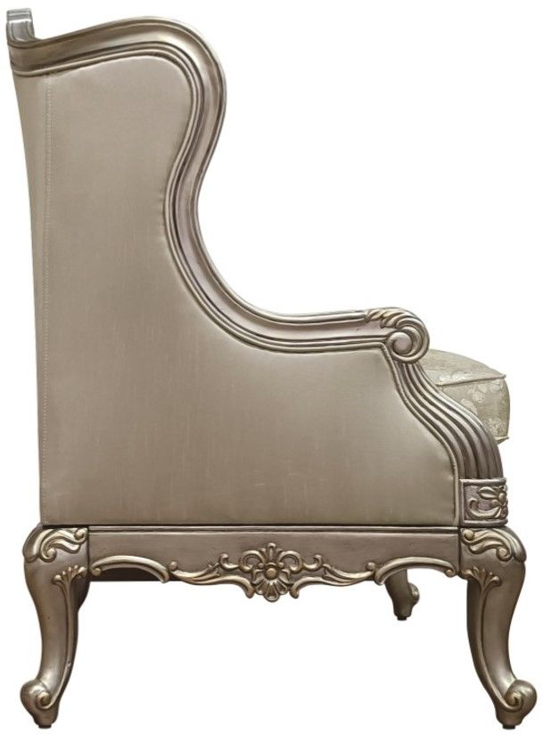Homelegance® Florentina Gold Undertone/Silver Accent Chair-3