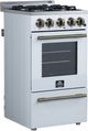 FORNO® Lamazze Alta Qualita 20" White Freestanding Gas Range-1